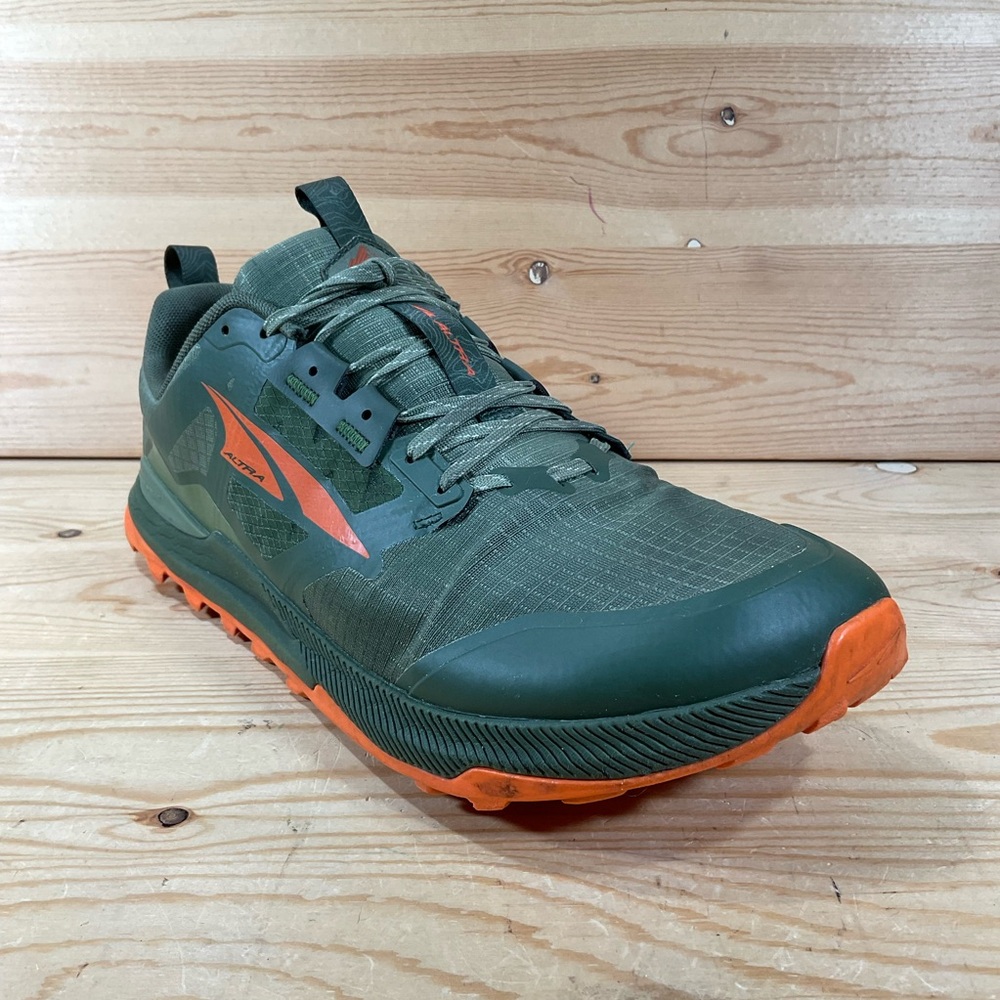 Altra Lone Peak 8 Trail Running Shoes Men’s 11 Olive Green Orange AL0A85NC315